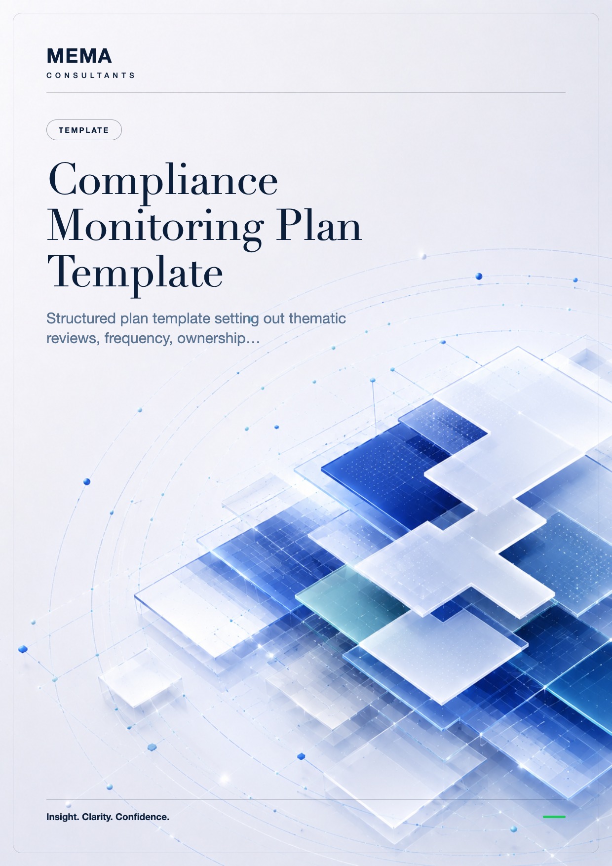 Compliance Monitoring Plan Template cover