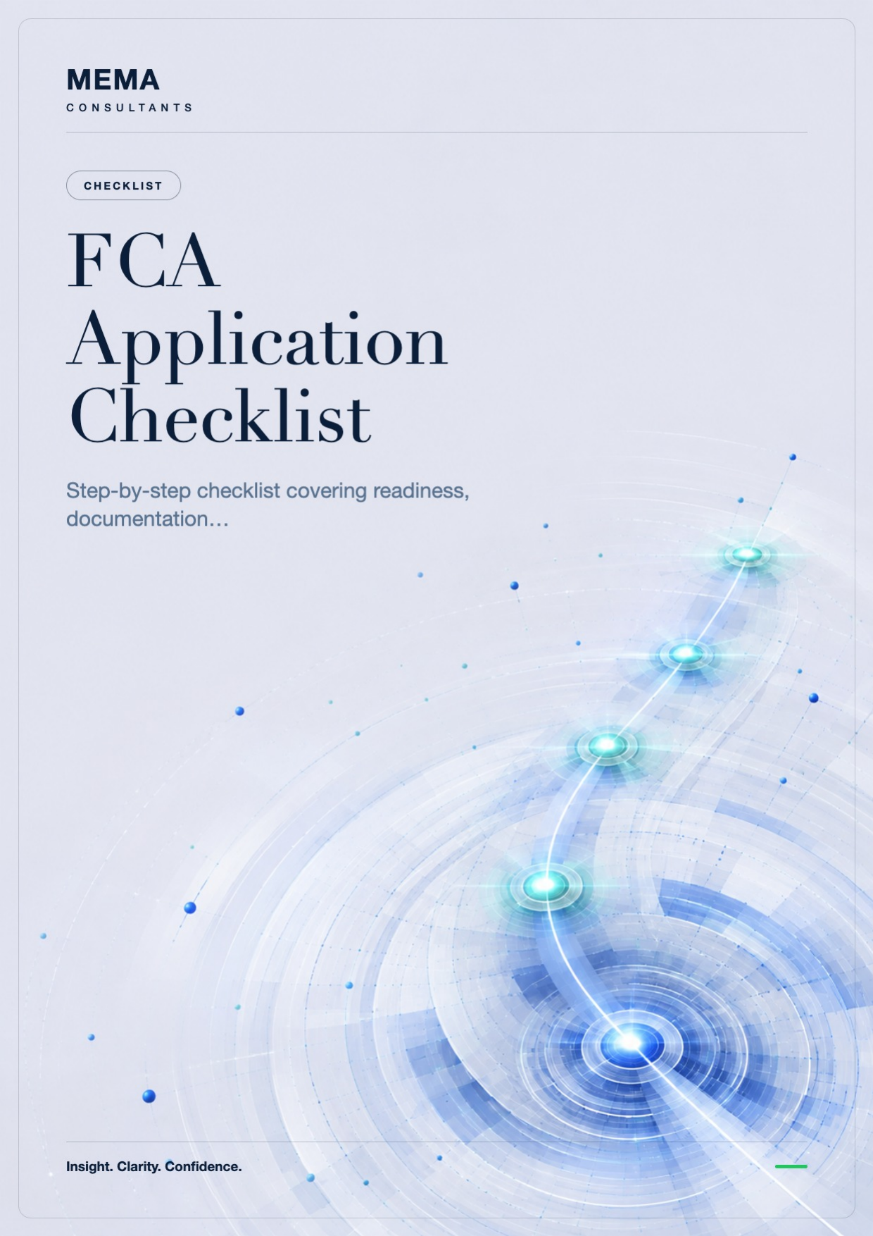FCA Application Checklist cover
