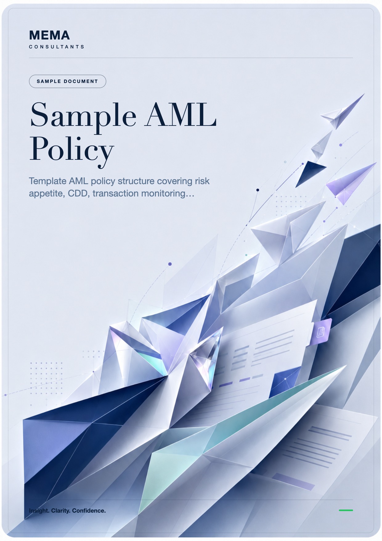 Sample AML Policy cover