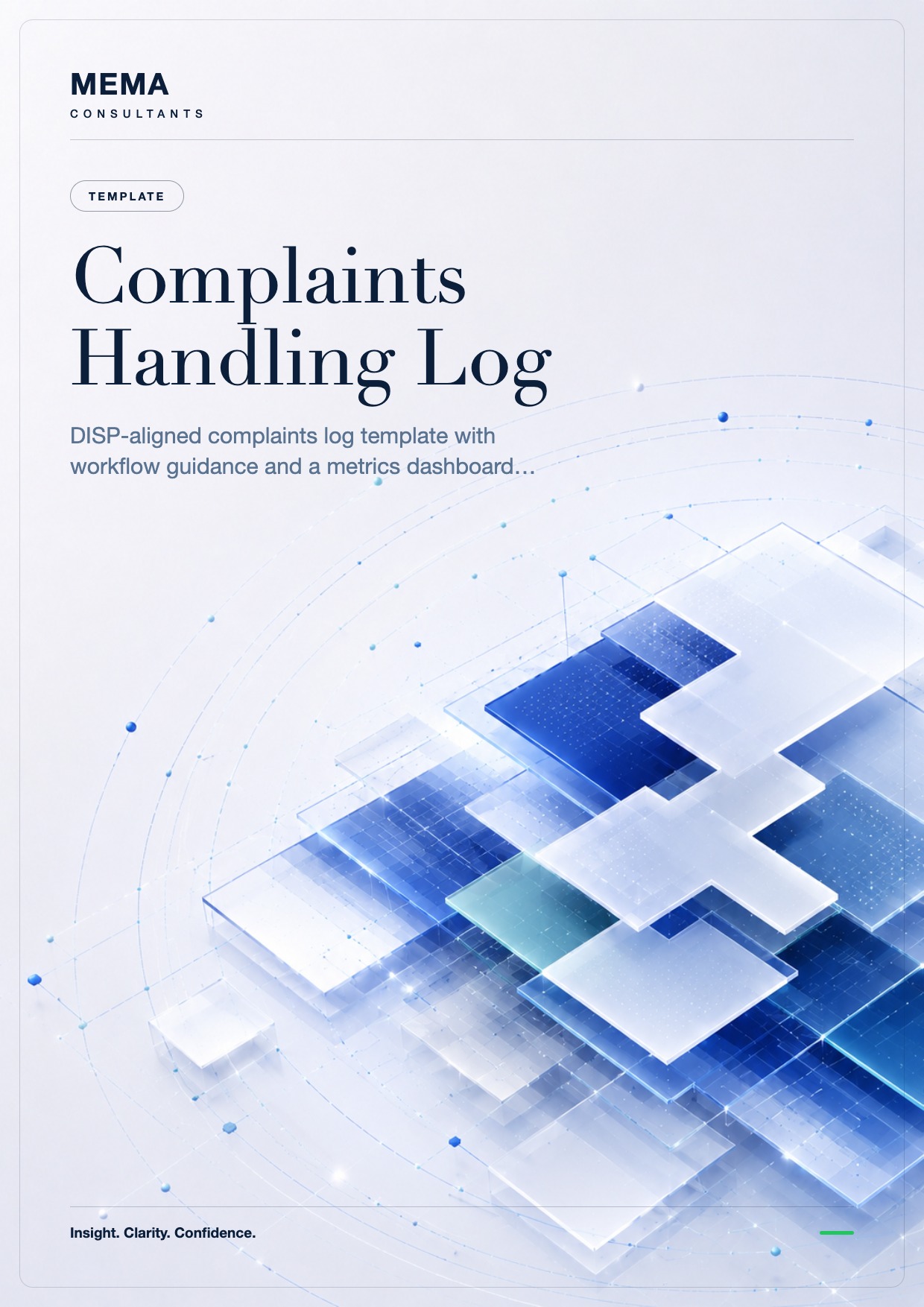 Complaints Handling Log cover